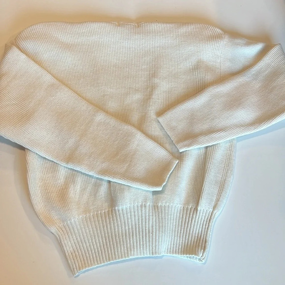 Victoria Jones - vintage petite medium, white cropped cardigan - Picture 2 of 8